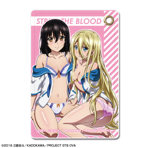 『ストライク・ザ・ブラッドFINAL』レザーパスケース デザイン07(姫柊雪菜&アヴローラ・フロレスティーナ)【202510再販】